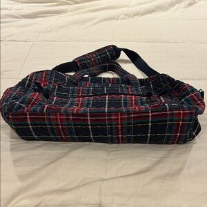 Vera Bradley Plaid Travel Bag - Red and Blue